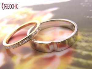 バゲットカット　結婚指輪